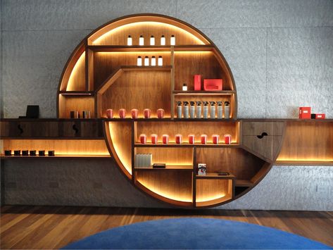 Interior Cladding, Steven Holl, Frederic Malle, Counter Design, Cafe Interior Design, Store Interior, Boutique Design, Design Milk, Restaurant Interior