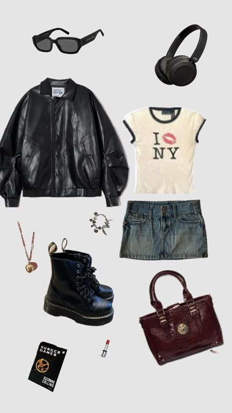 downtown girl outfit inspo 2022 Downtown Girl Outfits, Downtown Asthetics Outfit, Down Town Clothes, Down Town Girl Outfits Ideas, Autumn Outfits Downtown Girl, Downtown Girl Skirt Outfits, Coquette Downtown Girl Outfits, Downtown Girl Wishlist, Grunge Downtown Outfits