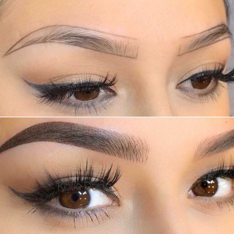 Ombre Microblading Eyebrows, Ombre Eyebrows Permanent, Mircoblading Eyebrows, Micro Blading, Ombre Eyebrows, Eyebrow Styles, Eyebrow Design, Makeup Eyebrows, Brow Tattoo