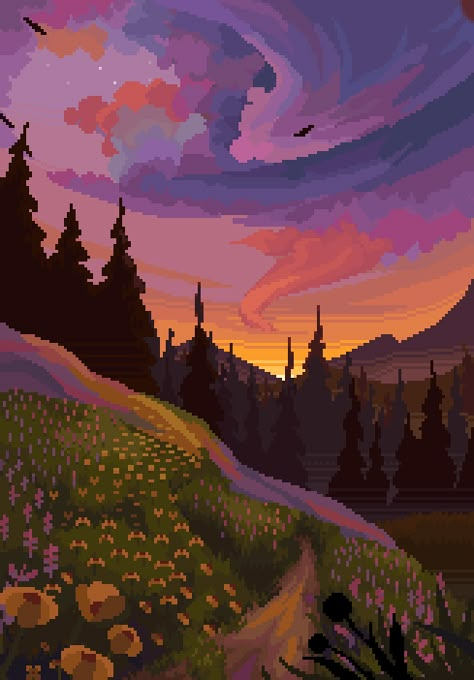 Moving Pixel Wallpaper, Sunset Pixel Gif, Fall Pixel Art Gif, Pixel Art Aesthetic Wallpaper Gif, Gif Wallpapers Aesthetic, 8 Bit Gif Pixel Art, Pixel Art Living Room, Pixel Art Gif Wallpaper Phone, Pixilated Art Aesthetic Wallpaper