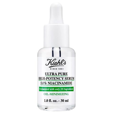 Ultra Pure High-Potency 5.0% Niacinamide Serum - Kiehl's Since 1851 | Sephora Glycolic Acid Serum, Niacinamide Serum, Normal Skin Type, Sephora Sale, Dr Wardrobe, Oily Skin Care, Beauty Review, Normal Skin, Sulfate Free