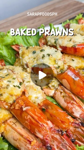 Prawn Dinner Recipes, Baked Prawns Recipe, Baked Prawns, Easy Prawn Recipes, Prawn Fish, Instagram Recipes, Prawn Recipes, Bon Appetite, Main Menu