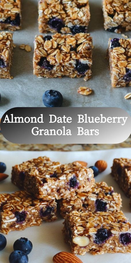 Almond Date Blueberry Granola Bars with a Touch of Pumpkin Spice: Transform your snacking routine with these delightful granola bars that combine the natural sweetness of dates and blueberries, the crunch of almonds, and a hint of pumpkin spice. Perfect for a quick breakfast on the go or a wholesome afternoon snack. #GranolaBars #HealthySnacking #AlmondLovers #DateRecipes #PumpkinSpice #HomemadeGranola #HealthyTreats #FallFlavors #BlueberryLovers #EasyRecipes Blueberry Granola Bars, Fall Recipes Snacks, Healthy Fall Snacks, Blueberry Granola, Homemade Bars, Healthy Granola Bars, Wholesome Snacks, Homemade Granola Bars, Fall Snacks