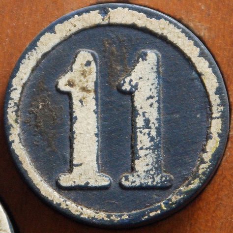 number 11 by Leo Reynolds, via Flickr. I saw in big numbers 11 on the subway. It came from the right. What's Your Number, Art Letters, Architectural Art, Odd Numbers, Number 11, More Followers, Alphabet And Numbers, Letters And Numbers, Vintage Porcelain