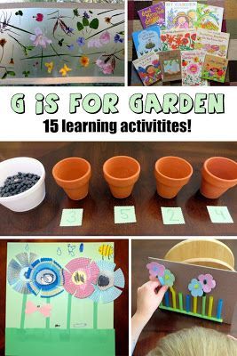 Mom's Tot School: G is for Garden! Gardens For Kids, Preschool Gardening, Tot School Themes, Infant Sensory, March Preschool, Garden Classroom, Planting A Rainbow, School G, Garden Books