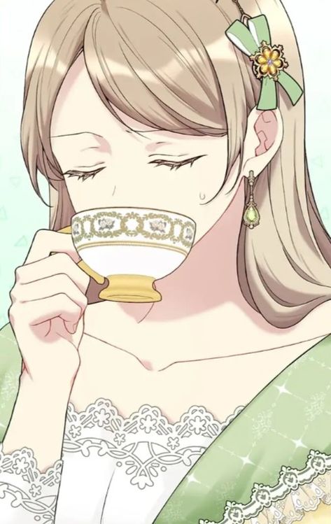 #manhwa The Viridiscent Crown Sipping Tea, Anatomy Poses, What To Draw, Tea Art, Art Poses, Drawing Poses, Graphic Image, Drinking Tea, Pose Reference