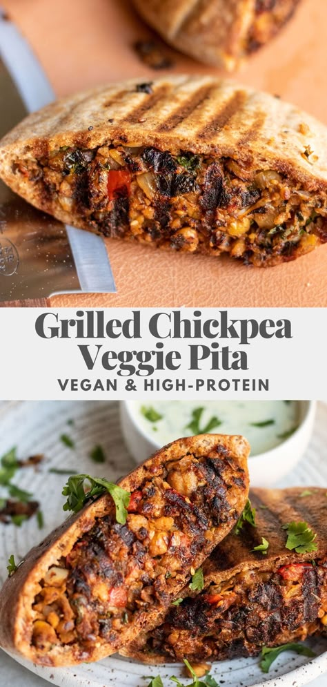 Veggie Pita, High Protein High Fiber, High Protein Vegetarian Recipes, Cheap Meal Ideas, Simple Family Meals, Cheap Meal, High Protein Vegan, Vegan Sandwich, Tasty Vegetarian Recipes