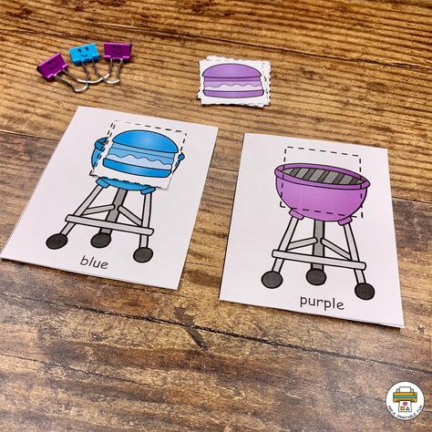 Grilling is a favorite part of 4th of July celebrations for many Americans. Kids will enjoy their very own grilling activity with these 6 BBQ Color Matching Puzzles. #shop #prekprintablefun Bbq Crafts For Preschoolers, Preschool Picnic Activities, Canada Day Preschool, Literacy Preschool Activities, Fourth Of July Preschool, Printable Preschool Activities, Literacy Preschool, Bbq Crafts, Letter D Crafts