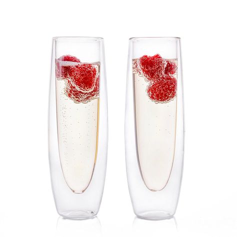 Holiday 2017: Best Last-Minute Gifts | Temecula, CA Patch Mimosa Champagne, Sparkling Wine Glasses, Bridesmaid Champagne Flutes, Prosecco Glasses, Best Champagne, Stemless Champagne Flutes, Champagne Flute Set, Double Wall Glass, Flute Glass