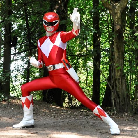 Steve Cardenas, Red Power Ranger, Animal Crossing Cats, Ranger Armor, Comic Cosplay, Power Rangers Time Force, Power Rangers Cosplay, All Power Rangers, Red Ranger