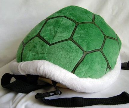 Ever wondered what happened to all those Koopa Turtles that Super Mario annihilated? Well, they were turned into backpacks! The Koopa Turtle Shell Backpack is a cool kid's backpack that isn't very practical, but makes up for it by being so damn awesome. Koopa Shell, Super Mario Smash, Bowser Costume, Mario Smash, Shell Backpack, Nintendo Mario Bros, Classic Video Games, Plush Backpack, Turtle Shell