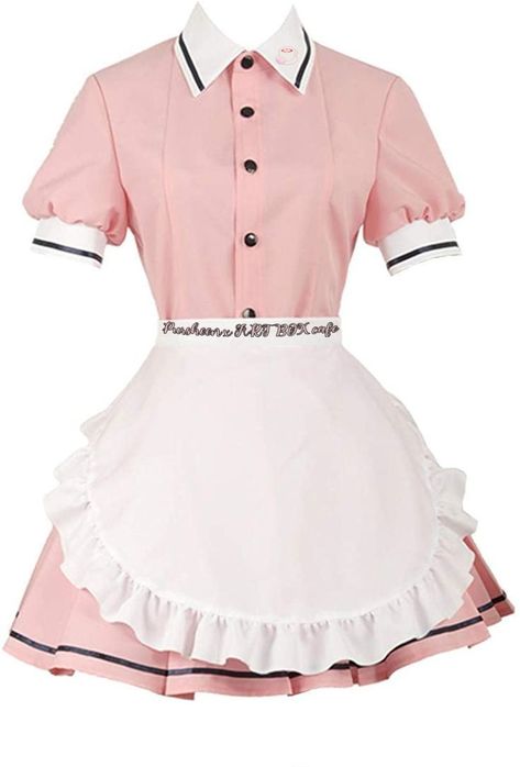 Bakery Uniform Ideas Woman, Maid Uniform Aesthetic, Japanese Cafe Uniform, Cute Baker Outfit, Chef Outfit Aesthetic, Maid Dress Reference, Cafe Uniform Aesthetic, Maid Cafe Uniform, Cute Chef Outfit