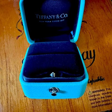 Tiffany & co ring box authentic new Tiffany N Co, Tiffany Co Rings, Ring Box, Tiffany & Co., Ring, Closet