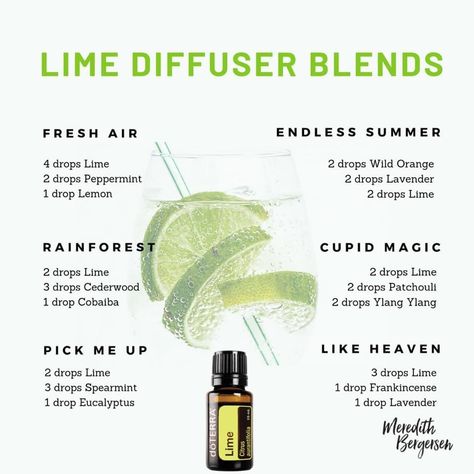 Lime Diffuser Blends, Essential Oil Combinations, Doterra Essential Oils Recipes, Essential Oil Diffuser Blends Recipes, Young Living Essential Oils Recipes, Lime Essential Oil, Essential Oils Guide, Essential Oils Cleaning, Zest For Life