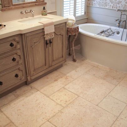 Mediterranean Bathroom grayish beige tile Design Ideas, Pictures, Remodel and Decor Bathroom Remodel With Beige Tile Floor, Sand Color Tile Floor Bathroom, Updating Beige Tile Bathroom, Bathroom Tile Mediterranean, Master Shower Tile Beige, Bathroom Beige Tile, Mediterranean Bathroom Ideas, Mediterranean Bathroom, Beige Bathroom