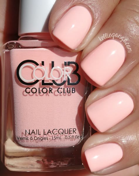 Color Club Hot-Hot-Hot Pants // kelliegonzo.com Coral Nail Art, Peach Colored Nails, Coral Nail, Color Club Nail Polish, Coral Nail Polish, Pastel Nail Polish, Peach Nails, Coral Nails, Hair Color Pastel