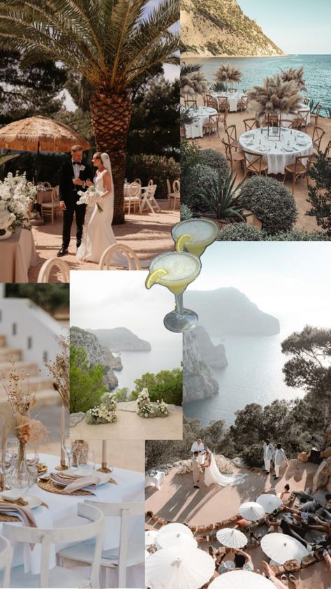 Party In Ibiza Aesthetic, Ibiza Night Aesthetic, Ibiza Beach Club Aesthetic, Amante Ibiza Wedding, Ibiza Party, Experimental Beach Ibiza, Ibiza Wedding, Wedding Mood Board, Wedding Mood