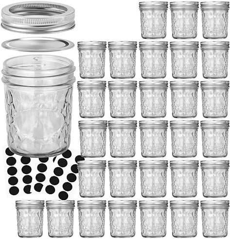 Amazon.com: Mason Jars 6 OZ, VERONES 30 PACK 6oz Mason jars Canning Jars Jelly Jars With Lids, Ideal for Jam, Honey, Wedding Favors, Shower Favors, Baby Foods: Home Improvement Resin Small Business, Diy Magnetic Spice Jars, Crab Apple Jelly, Jam Wedding Favors, Magnetic Spice Jars, Canning Rack, Honey Wedding Favors, Home Canning Recipes, Apple Jelly