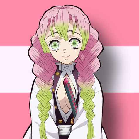 Mitsuri sapphic profile icon edited by me! Stretch Strap, Buy Wigs, Sailor Moon Luna, Demon Slayer Kimetsu No Yaiba, Hair Fibers, Wig Accessories, Kimetsu No Yaiba, Wig Cap, Cosplay Wigs