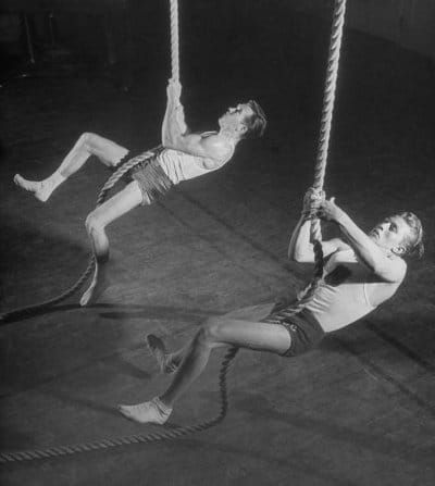 Introduction to Rope — Construction, Materials, Etc. | Art of Manliness Barbell Lifts, Gym Rope, Rope Exercises, Rope Training, Battle Ropes, Art Of Manliness, Gym Classes, Climbing Rope, Thick Rope