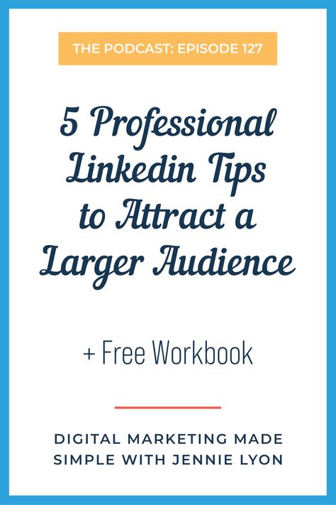 LinkedIn is an excellent tool for finding jobs, networking, and getting your work noticed by the right people. But it is only as good as your profile. In today’s episode of Digital Marketing Made Simple, Reliable Linked In Tips and Tricks from the Pros, Jennie talks about: 🔹Best Practices for Profiles 🔹Top LinkedIn Strategies 🔹LinkedIn Content 🔹Mistakes to Avoid on LinkedIn 🔹Build a Powerful Audience Linked In Content Ideas, Linkedin Content Ideas, Linkedin Hacks, Linked In Tips, Linkedin Networking, Finding Jobs, Linkedin Content, Digital Marketing Logo, Social Marketing Strategy