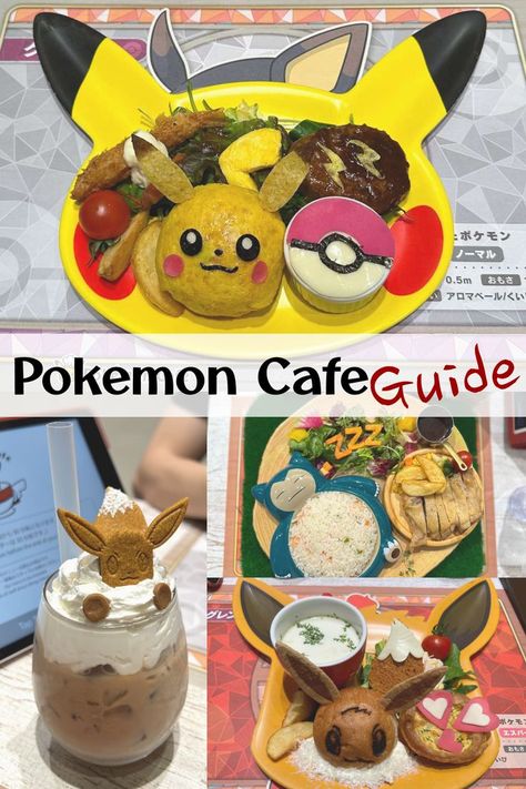 Food at Pokemon cafe Tokyo Pokemon Cafe Food, Pokemon Recipe, Cafe Japan, Tokyo Food, Pokemon Birthday Party, Japan Vacation, Food Illustration Art, Japan Travel Tips, Bento Recipes