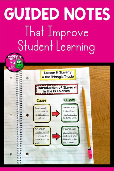 Although there are many ways to take notes, guided notes are the most effective method of note taking. However, there are many different types of guided notes to consider, all with varying pros and cons. In this post you will learn about seven of the most popular types of guided notes. Ways To Take Notes, Homeschooling Middle School, Auditory Learners, Middle School Teaching Ideas, Modern World History, Homeschool Middle School, Middle School Teaching, School Teaching Ideas, Homeschool Elementary