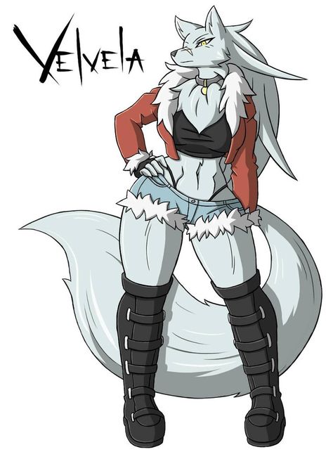 MORE DOGGO! I wanted to make an updated fullbody reference for Velvela. Not much has changed aside from lowering how high up her boots are. Hope you like it! ^^ Spit It Out, Wolf Girl, Fantasy Monster, Girl Sketch, Fantasy Character Design, Anime Character, Character Art, Books Wattpad, Anime Art