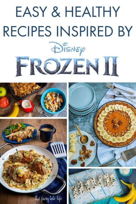 Frozen 2 Dinner And A Movie, Frozen 2 Movie Night, Frozen Themed Dinner Food, Frozen Movie Food Ideas, Disney Frozen Recipes, Frozen Inspired Food, Frozen Movie Night Food, Frozen Themed Dinner, Disney Dinner Recipes