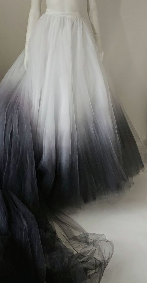 Black Ombre Formal Dress, Black And White Ombre Dress, How To Dye A Wedding Dress, Black Ombre Wedding Dress, Dyed Wedding Dresses, Ombré Wedding Dress, Dip Dyed Wedding Dress, Dipped Wedding Dress, Ombre Dresses