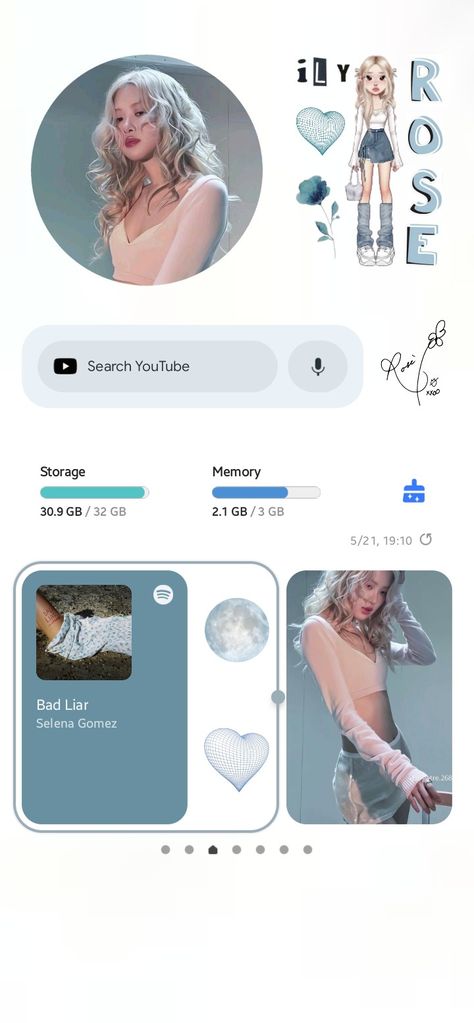 #rose #blackpink #homescreen #layout #blue #wallpaper #wallpaperforyourphone #ideas Blackpink Homescreen Ideas, Blackpink Homescreen, Phone Layout, Homescreen Ideas, Rose Blackpink, Homescreen Layout, Wallpaper For Your Phone, Blue Wallpaper, Black Pink