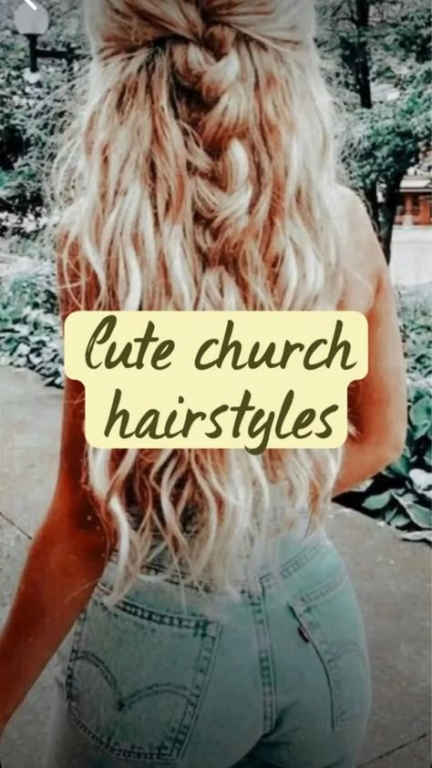 Cute Church Hairstyles, Western Hair Styles, Western Hairstyles, Country Hairstyles, Church Hairstyles, Western Hair, Preppy Hairstyles, Hairstyle Examples