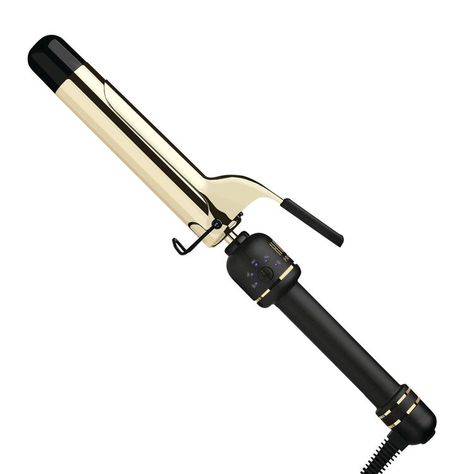 What is it? Introducing the NEW 24K Gold Extended Barrel Curling Iron. Our iconic irons, but with new features for an even better styling experience.   FASTER + EASIER STYLING The extended barrel makes it easier to curl hair with more room to wrap hair around the barrel evenly, helping every strand to be heated on the first pass – less time and damage  FOR ALL HAIR LENGTHS A longer styling surface provides more room to curl than most traditional irons. Great for longer hair, and for those harder-to-reach, back-of-head sections  MORE PRECISION + CONTROL A NEW Temperature Control Button w/ 5 Digital Heat Settings 280°F, 330°F, 380°F, 430°F, 450°F that cover all hair   What makes it special? LED Light will blink during initial heat up Extended barrel length of 150mm Temperature Memory Recall 2inch Curling Iron Curls, Big Barrel Curling Iron, Large Barrel Curling Iron, Curly Iron, Wand Curling Iron, Hair Irons, Gift Wishlist, Barrel Curling Iron, Barrel Curls