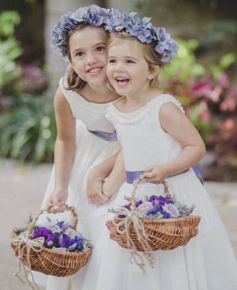 Lavender Flower Girl Dress, Purple Flower Girls, Paradise Wedding, Lavender Bridesmaid Dresses, Flower Girl Crown, Very Peri, Wedding Dresses For Girls, Wedding Flower Girl, Lavender Wedding