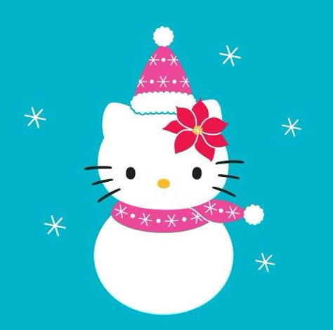 Hello Kitty Snowman, this would be so cute to make during winter! Printable Snowman Faces, Free Printable Snowman, Hello Kitty Pillow, Printable Snowman, Face Template, Kitty Christmas, Hello Kitty Themes, Hello Kitty Aesthetic, Kawaii Christmas