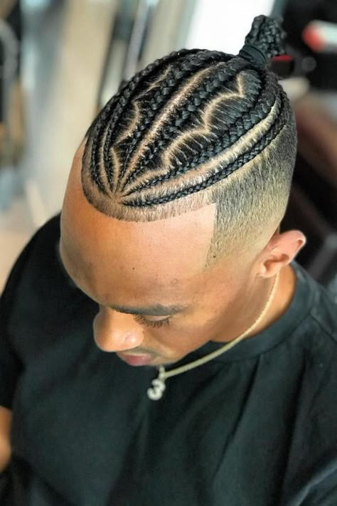 #ManBraid Alert: An Easy Guide to Braids For Men Man Braid, Male Braids, Braids With Fade, Boy Braids, Braid Styles For Men, Boy Braids Hairstyles, Men Braids, Cornrow Hairstyles For Men, Braids Men