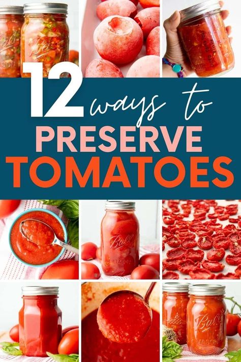 Tomato Recipes For Canning, How To Preserve Tomatoes, Recipes To Freeze, Salsa Soup, Preserve Tomatoes, Recipes For Canning, How To Make Tomato Sauce, Canned Salsa Recipes, Canning Tomatoes Recipes