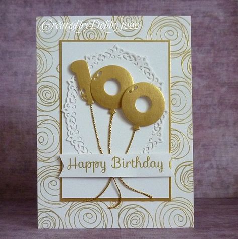 100 Birthday Big Birthday Cards, 100 Birthday, 100th Birthday Card, Happy 100th Birthday, 100th Birthday Party, Old Birthday Cards, Cricut Birthday, Bday Cards, 100th Birthday