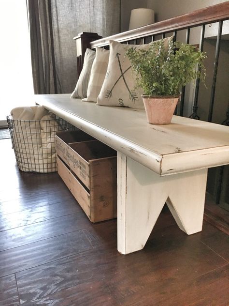 Farmhouse Bench — Ashley Diann Designs Farmhouse Bench Bedroom, Farmhouse Shoe Bench Entryway, Benches In Bedroom, Farmhouse Dining Room Bench, Farmhouse Bedroom Bench Ideas, Small Wooden Benches Rustic, Farmhouse Bed Bench, Farmhouse Bench For Bedroom, Rustic Bench Decor