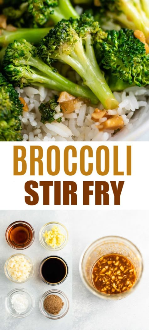 Easy Broccoli Stir Fry, Garlic Stir Fry Sauce, Wok Sauce, Garlic Stir Fry, Homemade Stir Fry Sauce, Stir Fry Sauce Recipe, Recipe With Garlic, Vegetable Stir Fry Recipe, Homemade Stir Fry