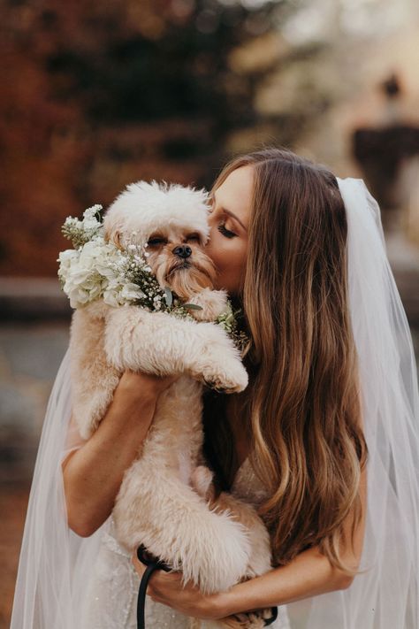 Check out this blog by "Inside Weddings" for breathtaking photos of couples with their dogs on their wedding day. We hope this helps inspire you to have your pup be apart of the ceremony solidifying your furever family. Photo by Jordan Voth Photography; Floral Design by Jackson Durham Events Dog Wedding Photos, Dog Wedding Outfits, Romantic Fall Wedding, Inside Weddings, Photos With Dog, Cream Wedding, Wedding Inside, Wedding Pets, Dog Wedding