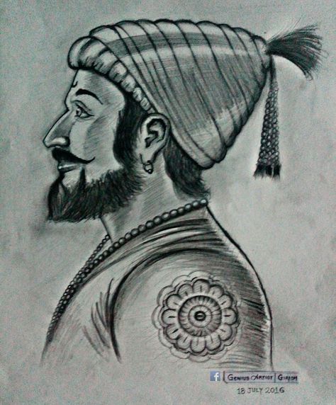 Shivaji Raje Shivaji Images, Krishna Sketch Pencil Creative, Chatrapati Shivaji Maharaj Sketch, Chhatrapati Shivaji Maharaj Sketch, Chatrapati Shivaji Maharaj Drawing, Half Face Drawing, Pencil Sketch Portrait, Pencil Drawing Images, Pencil Portrait Drawing