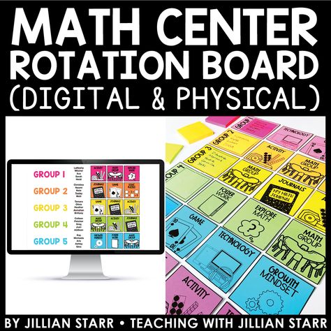 Math Rotation Board, Math Center Organization, Math Center Rotations, Guided Math Centers, Math Logic Puzzles, Guided Math Groups, Printable Forms, Center Rotations, Everyday Math