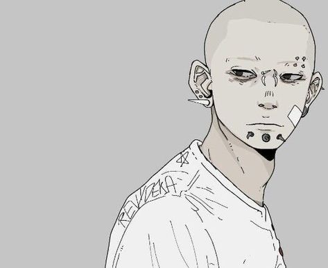 Buzzcut Character Design, Punk Character Art, Ravenna Italy, Anime To Watch, San Francesco, Arte Sketchbook, Dope Art, 영감을 주는 캐릭터, Cool Art Drawings