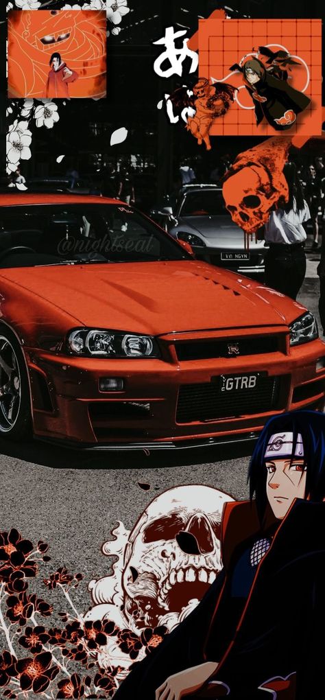 Anime Car Wallpapers, Jdm Anime Wallpaper, Jdm Cars Wallpapers, Tokyo Drift Cars, Car Paint Jobs, R34 Gtr, Jdm Wallpaper, Gtr R34, Best Jdm Cars