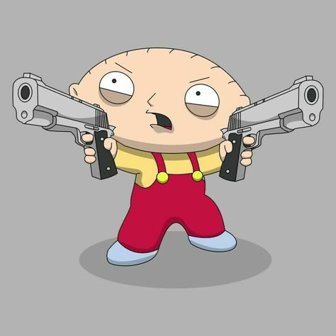 Don't mess with me, man! Stewie Drawing, Gangster Cartoon, Cartoon Paintings, Cartoon Character, The Cutest, Paintings, Tattoos