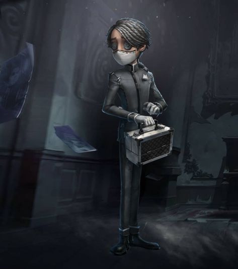 Aesop Carl Official Art, Idv Aesop, Priest Oc, Aesop Carl, Caracter Design, Dark Stories, Button Eyes, Cosmetic Box, Identity V