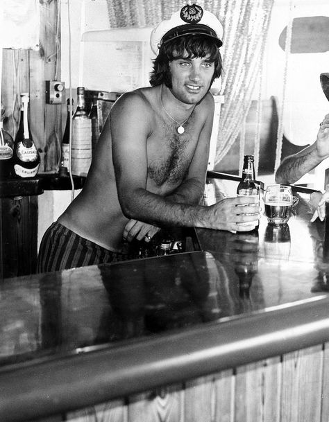 George Best: 40 greatest images you've probably never seen - Belfast Live Calum Best, Awkward Photos, Sailor Cap, Best Alcohol, George Best, Football Photos, Sports Memes, Vintage Football, Sports Bar