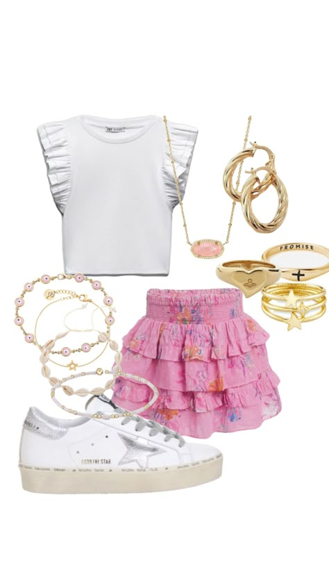 Birthday Preppy Outfit, Awards Day Outfit For School, Preppy Dressy Outfits, Lisi Shops Inspired Outfits, Simple Preppy Outfits, Preppy Church Outfit, Bright Outfits Aesthetic, Outfit Ideas Preppy, Rush Week Outfits