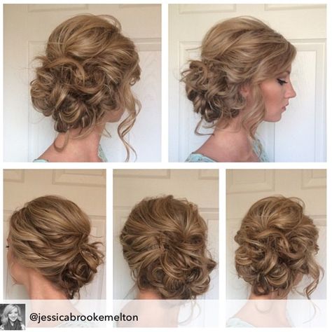 #hairstylist @jessicabrookemelton created this gorgeous side #updo that's perfect for a formal event. She created using #BigSexyHair #SprayandStay and #WhataTease. Tag & tell us what #SexyHair products you use to be featured. Bridesmade Hair, Bridesmaids Hairstyles, Mother Of The Groom Hairstyles, Side Updo, Wedding Hair Makeup, Mother Of The Bride Hair, Romantic Updo, Updo Styles, Pinterest Hair